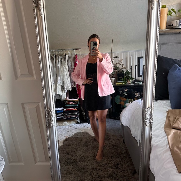 Custom chain stitch flame blazer jacket !!!! Sick - Picture 2 of 6